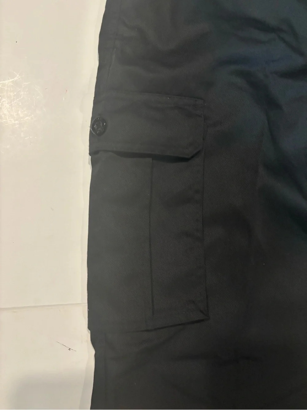 RESET Fashion Mens Cargo Pants 46x32 Black Multi Pocket Utility Belt NWT